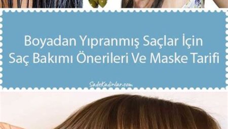 Renkli Saçlara Uyumlu Maske Tarifleri