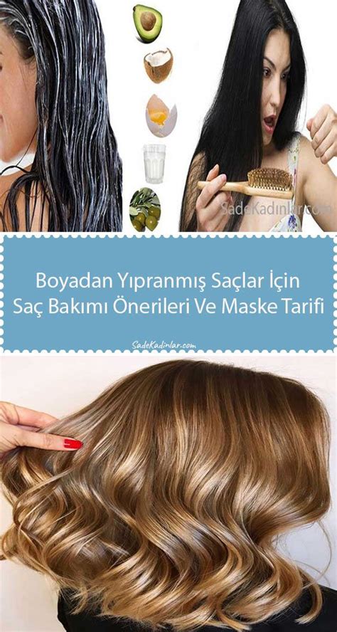 Renkli Saçlara Uyumlu Maske Tarifleri